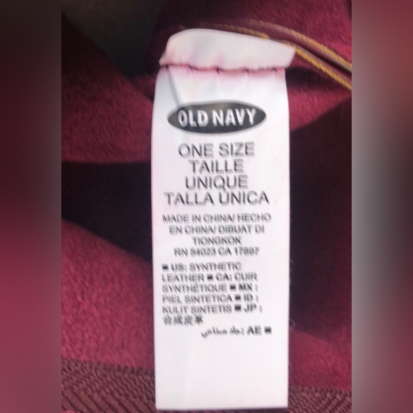 NEW Old Navy Maroon Burgundy Faux Leather Cloth Handbag Purse Tote NWOT  SM 128 - Picture 10 of 10